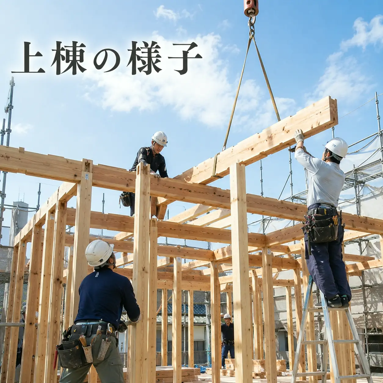 上棟の様子