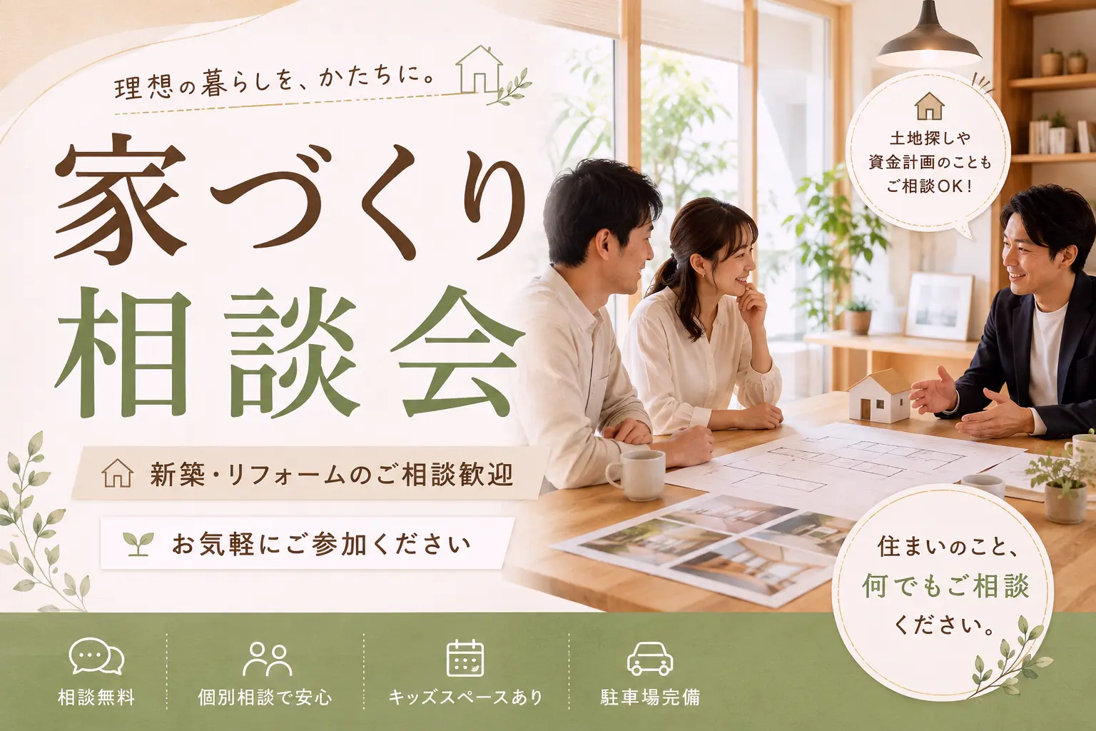 家づくり相談会のバナー