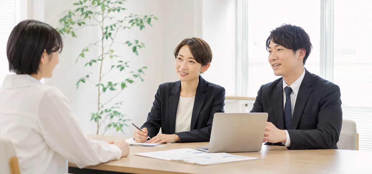 経営者との打合せの様子
